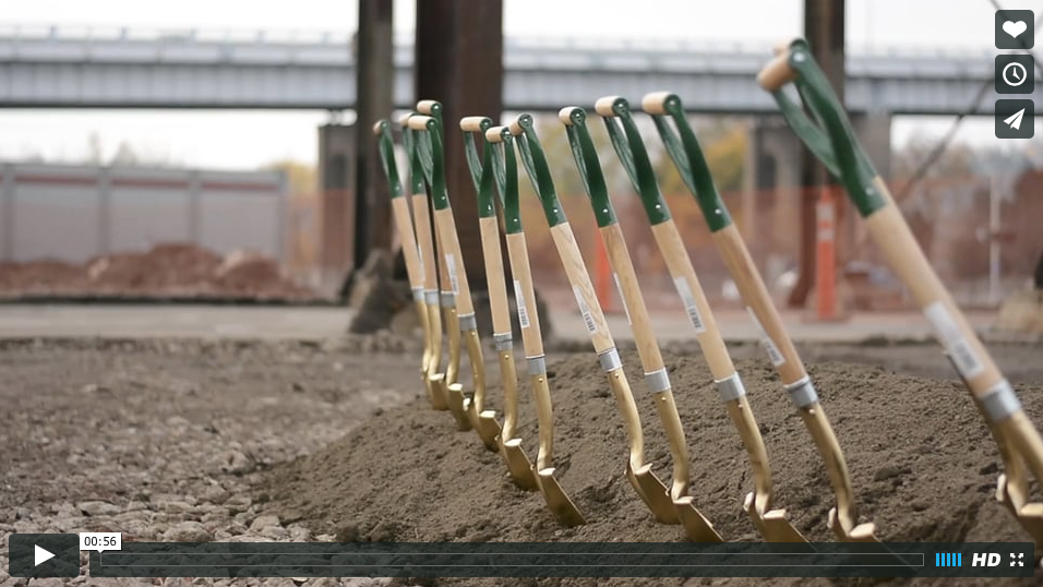 Groundbreaking ceremony at Fort Willow development site